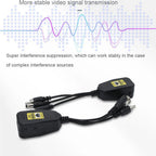 1 Pair  3-in-1 8MP HD Video Balun Connectors for CCTV Camera