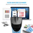 NETUM DS7500 2D Wireless 2.4Ghz Bluetooth Hands Free Automatic QR BarCode Reader
