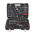 216 Piece Socket Set Household Car 1/2" & 1/4"& 3/8" Tool Kit