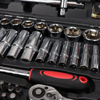 216 Piece Socket Set Household Car 1/2" & 1/4"& 3/8" Tool Kit