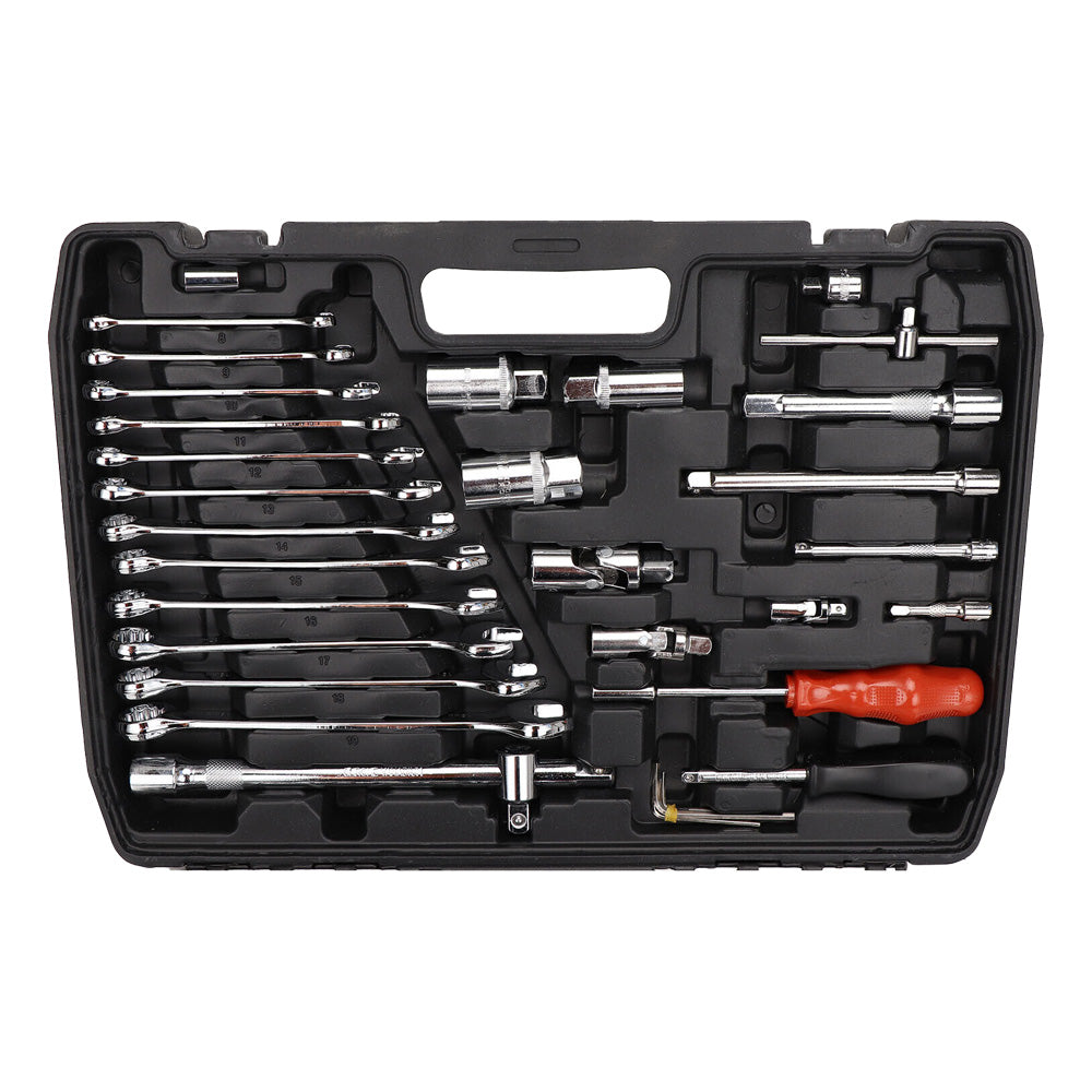 216 Piece Socket Set Household Car 1/2" & 1/4"& 3/8" Tool Kit