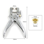 5mm Eyelet Installation Tool Lever Pliers Metal Hole Rivet Button 100 Eyelet
