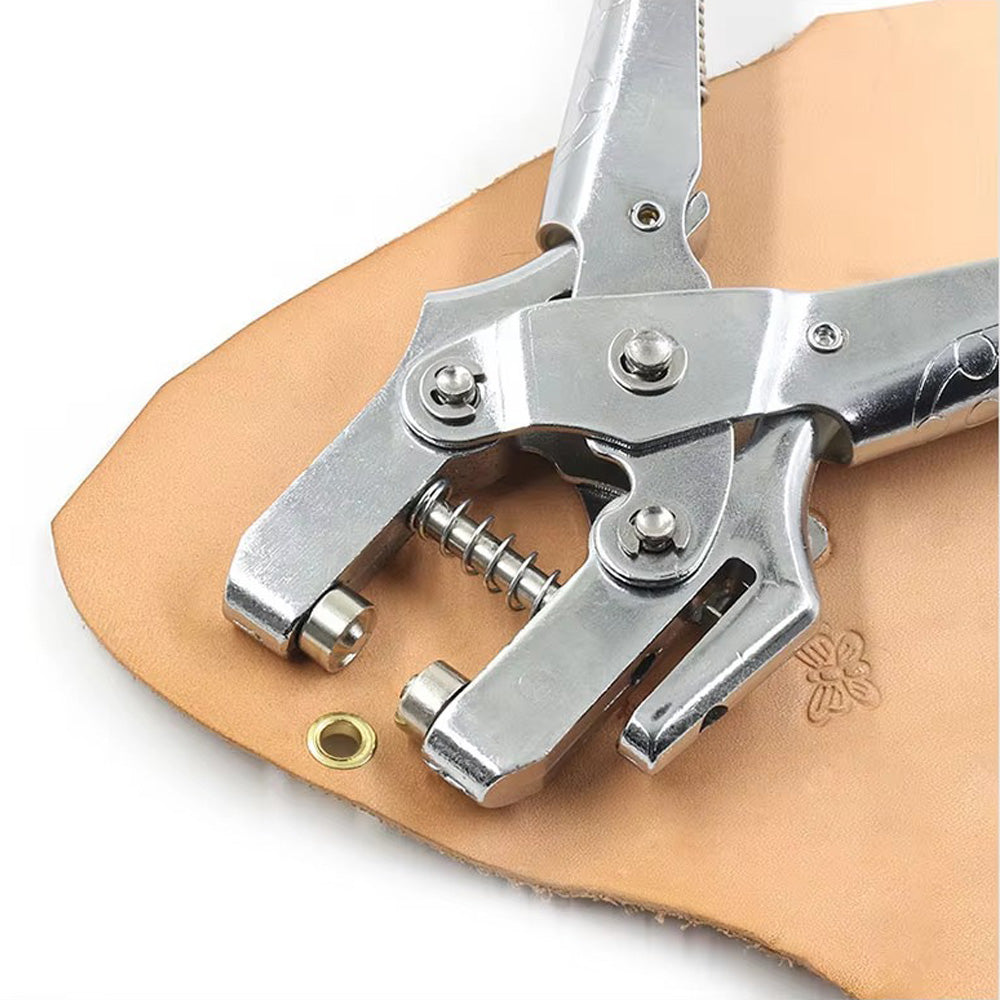 5mm Eyelet Installation Tool Lever Pliers Metal Hole Rivet Button 100 Eyelet