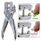 5mm Eyelet Installation Tool Lever Pliers Metal Hole Rivet Button 100 Eyelet