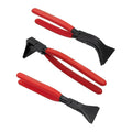 3pcs Sheet Metal Bending Plier Set Straight 0° 45° and 90° 60mm Jaw 270mm length