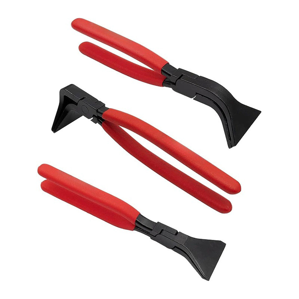 3pcs Sheet Metal Bending Plier Set Straight 0° 45° and 90° 60mm Jaw 270mm length