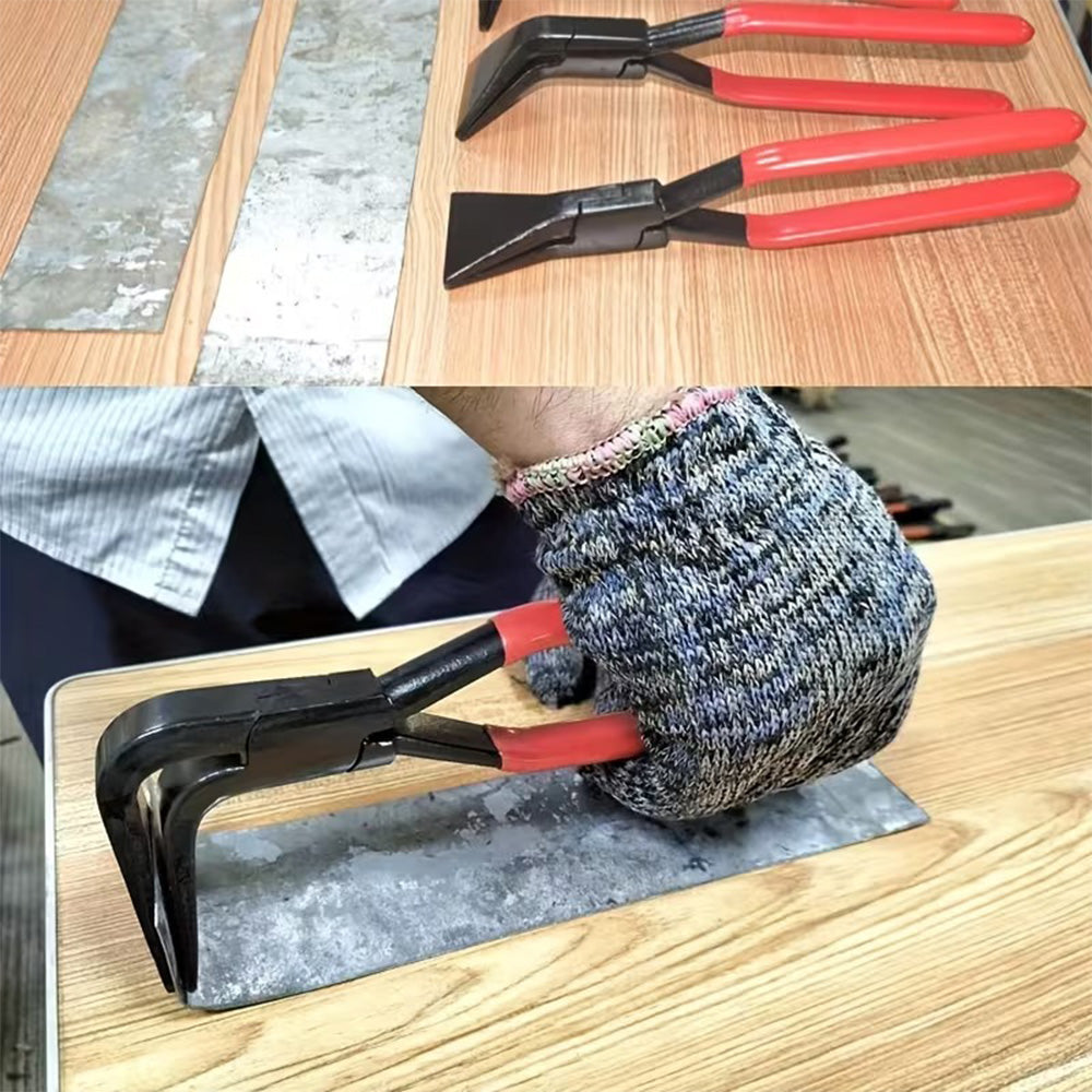 3pcs Sheet Metal Bending Plier Set Straight 0° 45° and 90° 60mm Jaw 270mm length