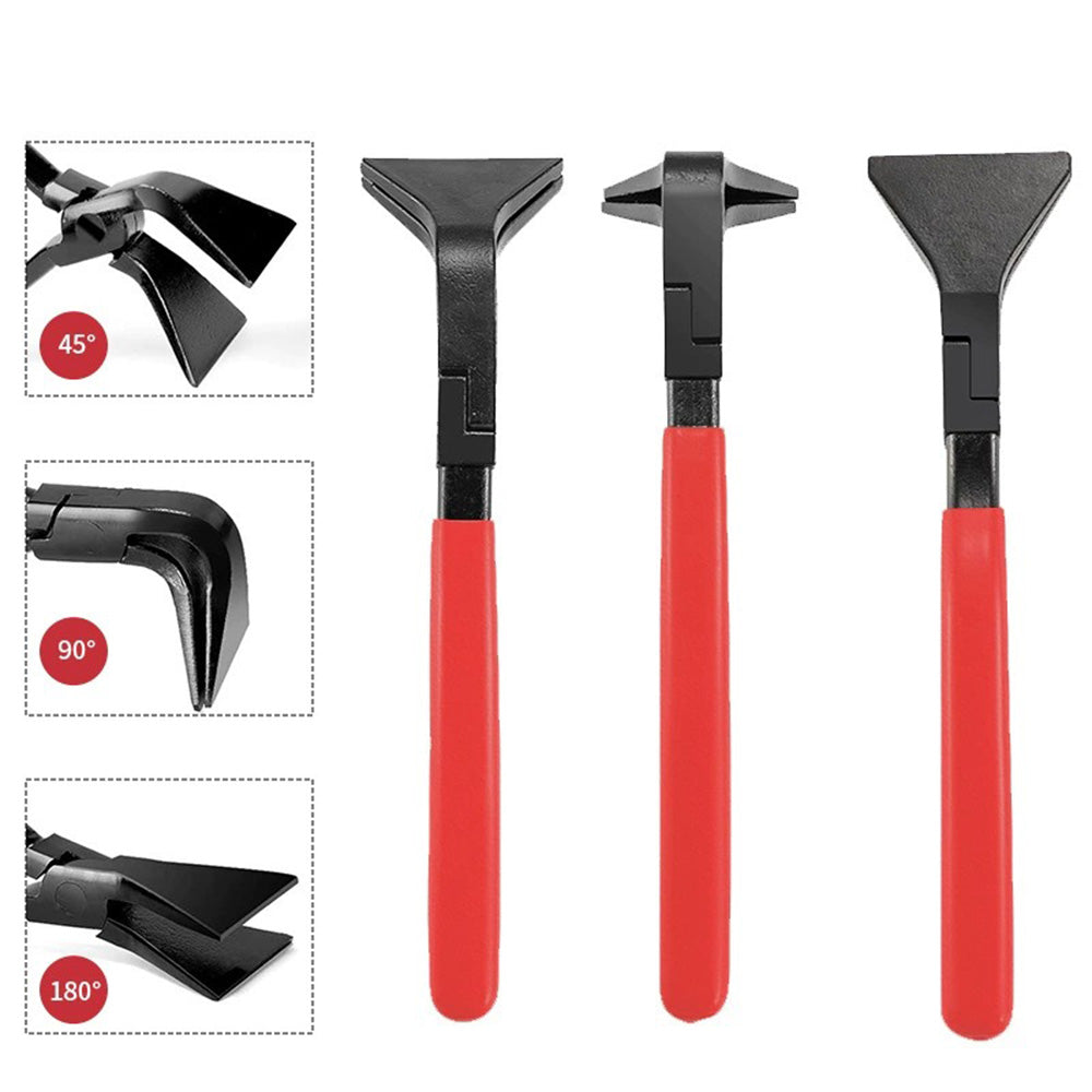 3pcs Sheet Metal Bending Plier Set Straight 0° 45° and 90° 60mm Jaw 270mm length