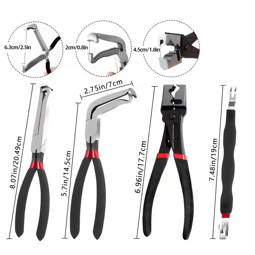 4 Pcs Electrical Disconnect Pliers for Cars Push Plugs
