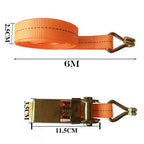 Heavy Duty Ratchets Tie Down Straps with Double J-Hook for Cargo Trailer Roof Rack