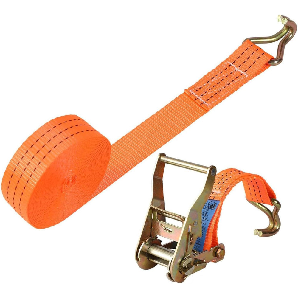 Heavy Duty Ratchets Tie Down Straps with Double J-Hook for Cargo Trailer Roof Rack