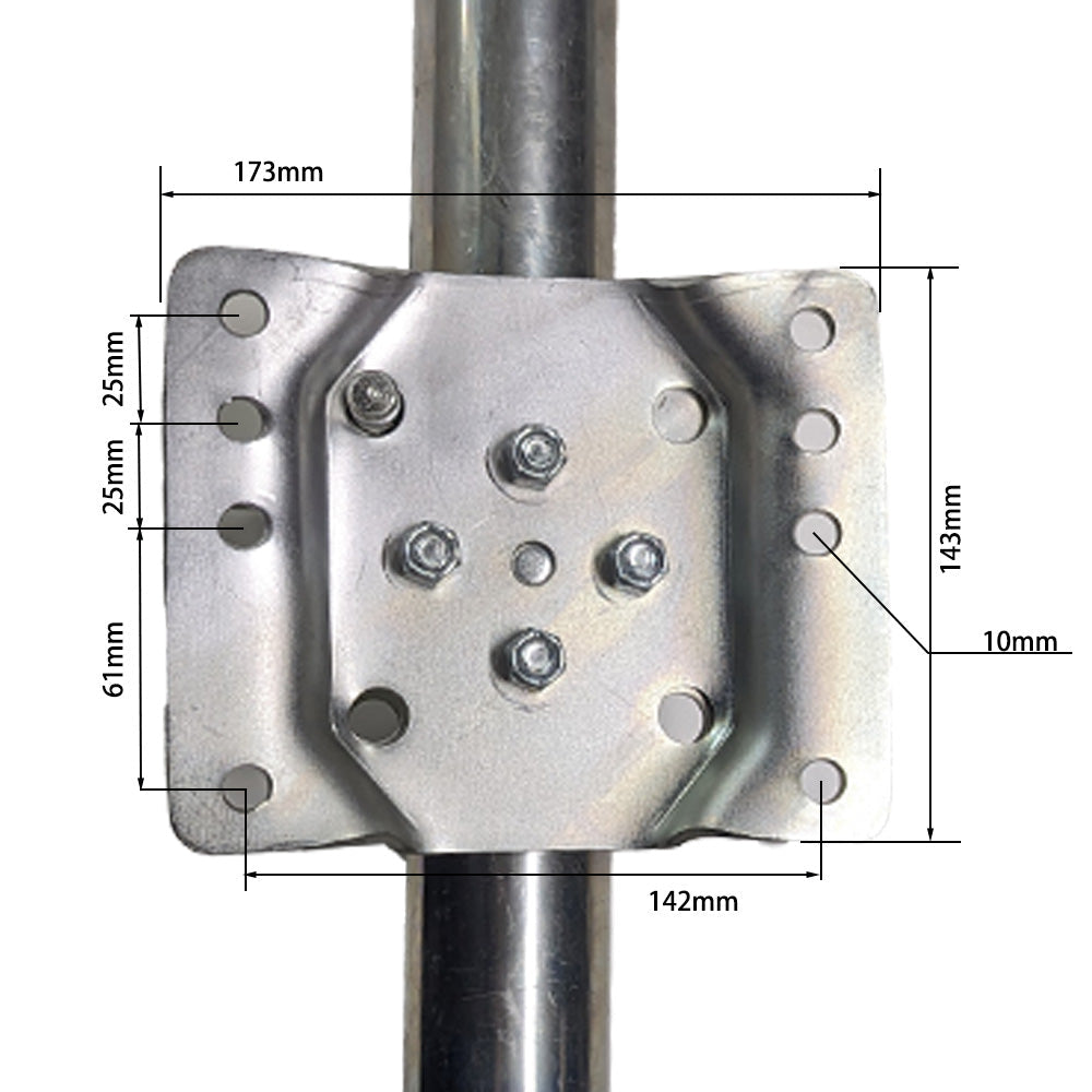 2000lbs 10â€?Jockey Wheel &nbsp;Swivel Bracket Top Shake