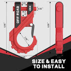 Heavy-Duty 45000 lbs Zinc-Coated Trailer Winch Hook for Off-Road Truck Towing
