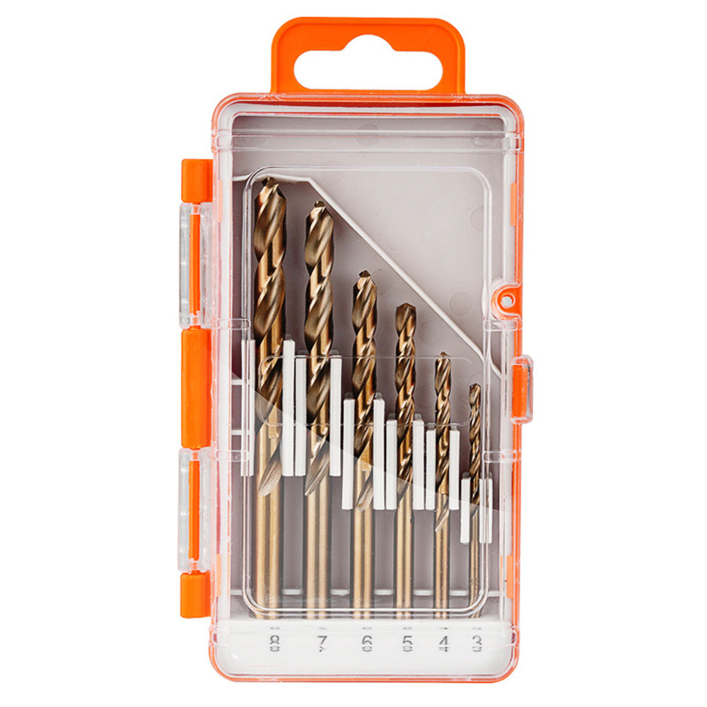 6pcs BOX 3~8mmTwist Drill Bit HSS Auger Drill Bit