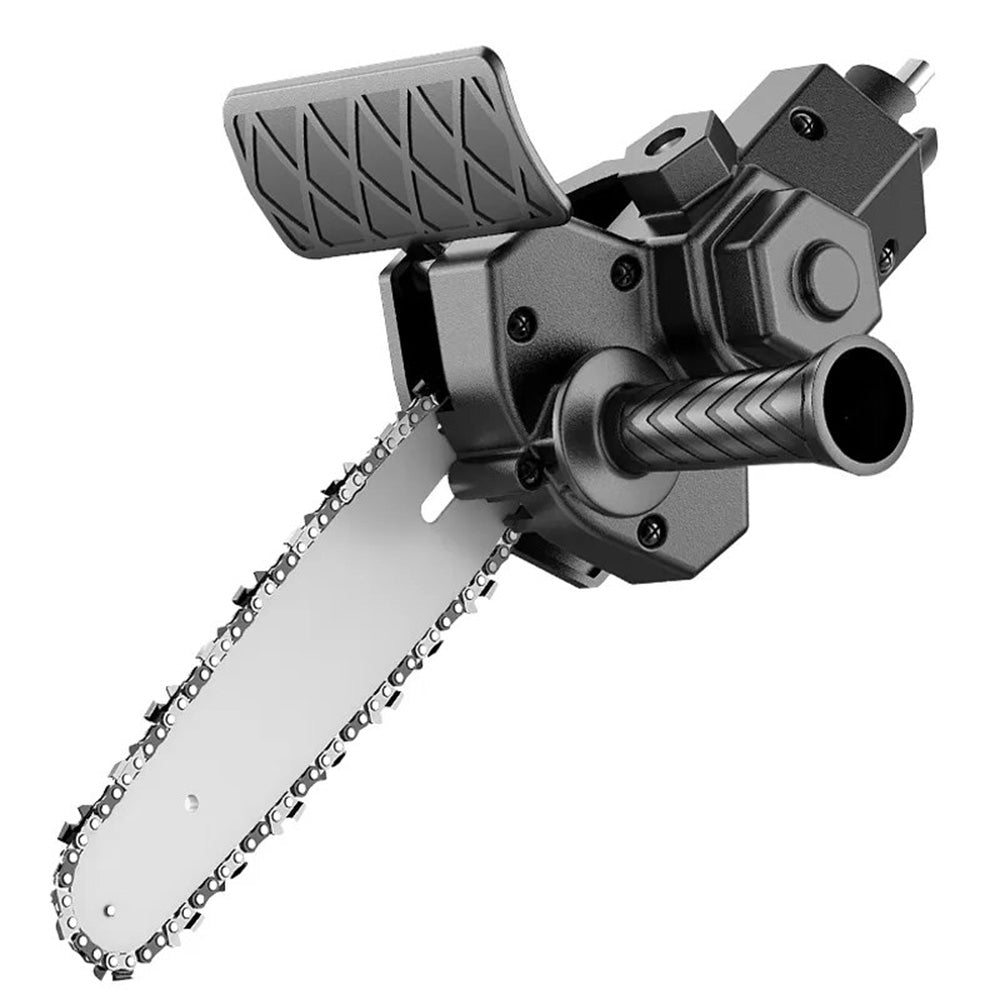 6 Inch Electric Drill Modified To Electric Chainsaw Woodworking Cutting Tool