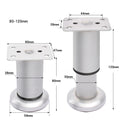 4pcs Stainless Steel Furniture Support Legs Adjustable in Height