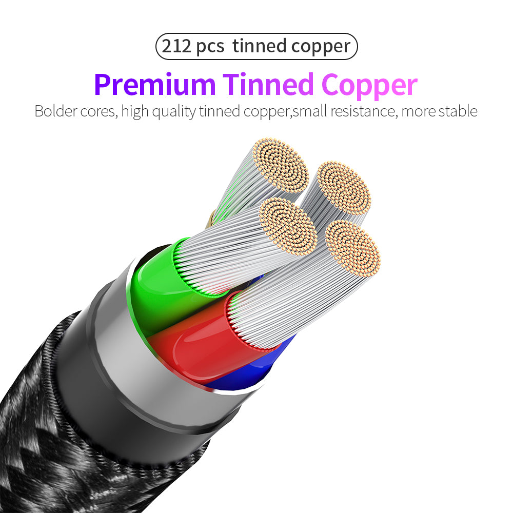Rotating Elbow Type-C to Type-C 60W 1.2m Mobile Phone Charger Cable