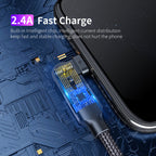 Rotating Elbow Type-C to Lightning 18W 1.2m Mobile  Phone Charger Cable