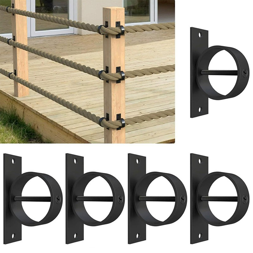 5 pcs 2 Inch Stainless Steel Rope Holder Fence Brackets For Fencing Stair Fastener