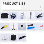 Fiber Tools Kit With VFL 30MW Optical Power Meter FC-6S Fiber Cleaver