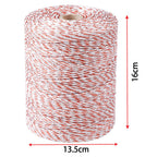 500m Roll Polywire Electric Fence Stainless Steel Poly Wire