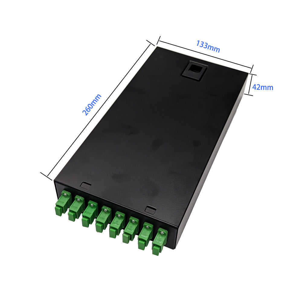 SC/APC SM SX 8 Cores Fibre Optical Terminal Box