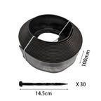 10cm x 10m Lawn Garden Edging Kit  Flexible Durable Border Paver