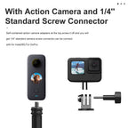 TELESIN 2.7M Ultra Long Monopod Carbon Fiber Selfie Stick For GoPro Hero 12 11 10 9 8 7 6 5 4 Max Insta36