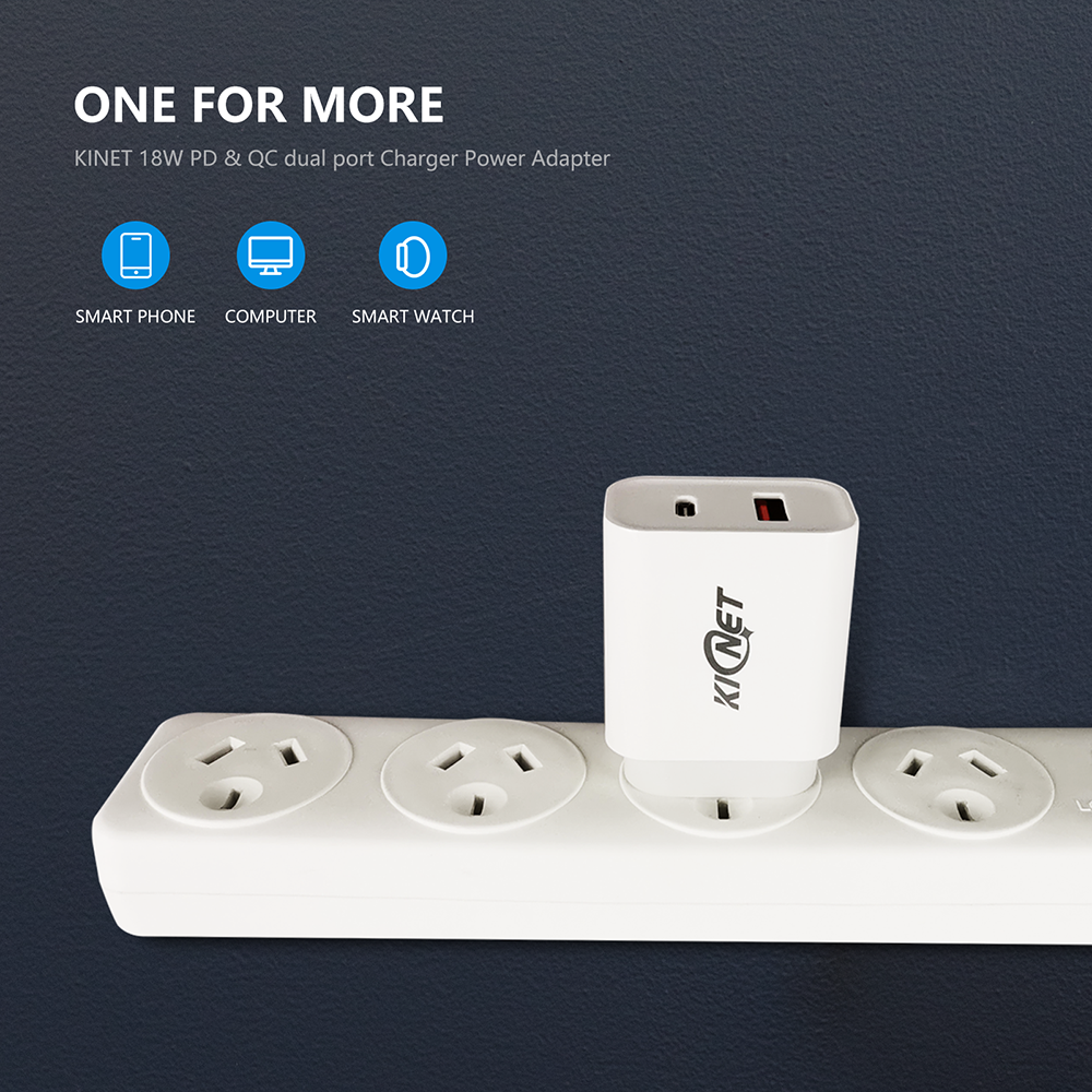 Arzoe 18W PD & QC dual port Charger Power Adapter