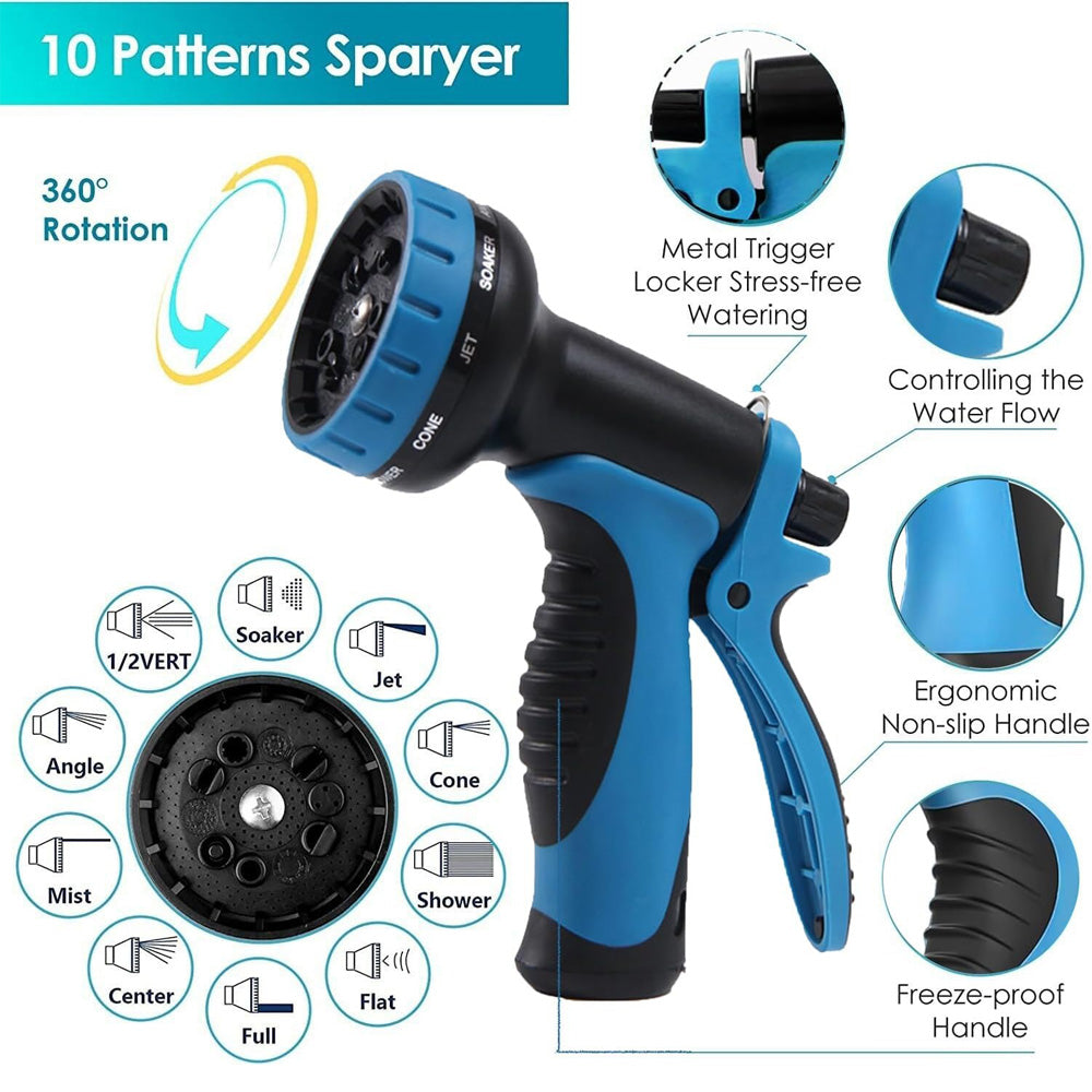15m 30m Garden Hose Expandable Flexible Hose 10 Functional Nozzle