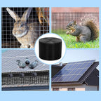 Solar Panel Bird Net Guard 8"x 100ft 100pcs Stainless Steel Fasteners Clips