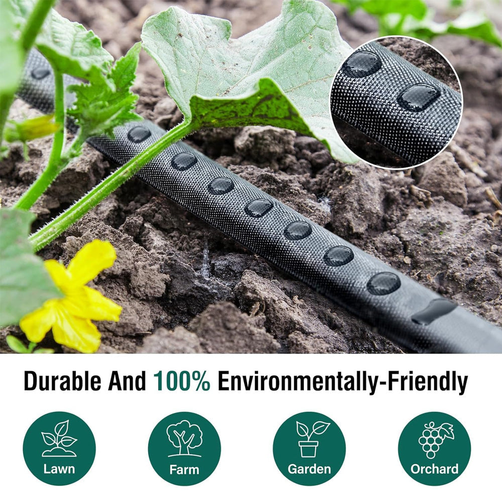 15m 30m Flat Soaker Hose Drip Irrigation Hose Leak-Proof Sprinkler Hose