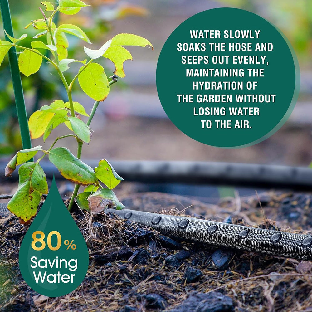 15m 30m Flat Soaker Hose Drip Irrigation Hose Leak-Proof Sprinkler Hose