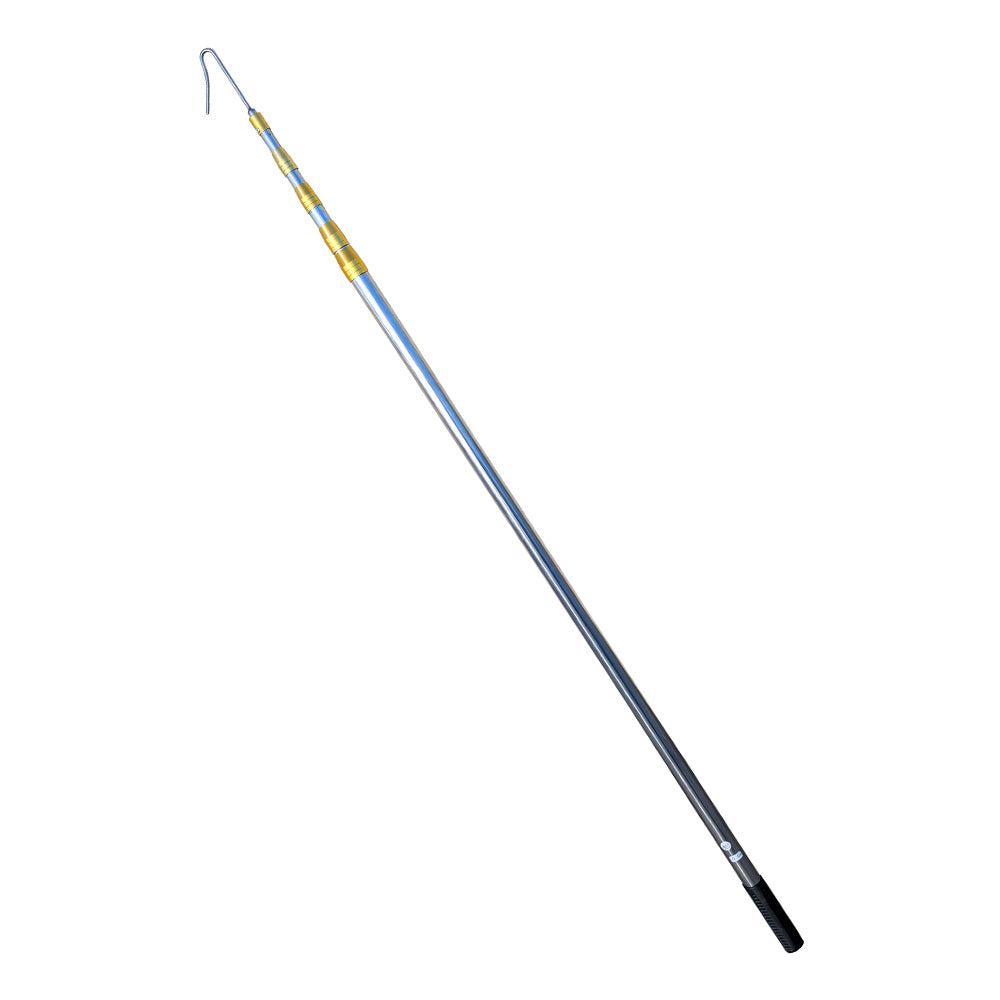 6m 19.5FT Fruit Picker Telescopic  Stainless steel Extension Pole hook sickle
