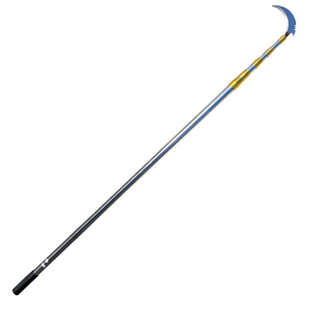 6m 19.5FT Fruit Picker Telescopic  Stainless steel Extension Pole hook sickle
