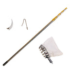 6m 19.5FT Fruit Picker Telescopic  Stainless steel Extension Pole hook sickle