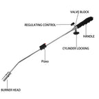 Garden weed burner butane gas torch lighters flame gun
