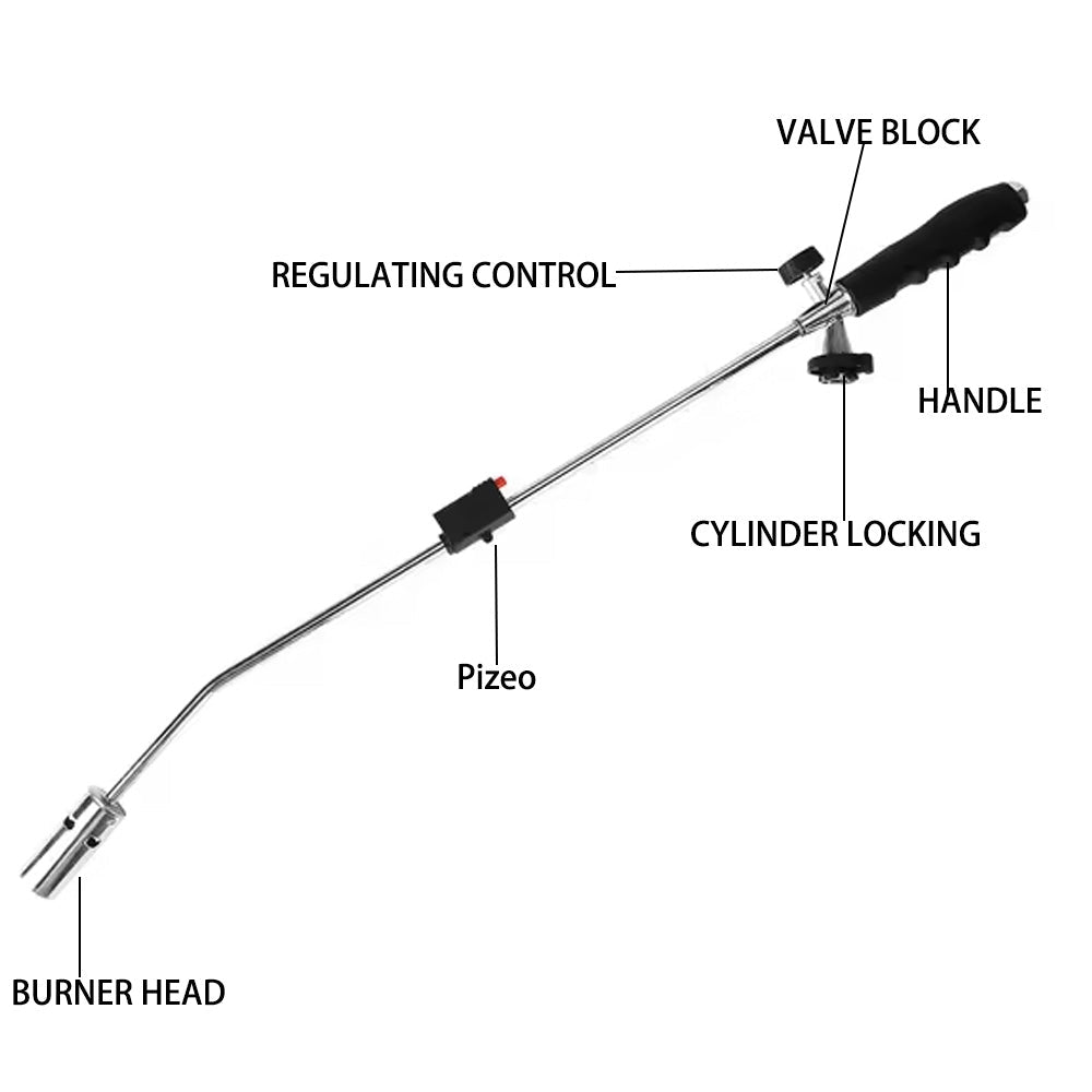 Garden weed burner butane gas torch lighters flame gun