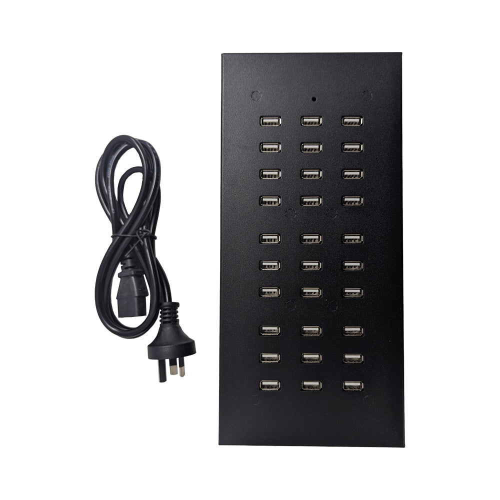 USB Charger 30 Ports HUB 40A 200W Universal Wall Desktop Fast Charging AU plug