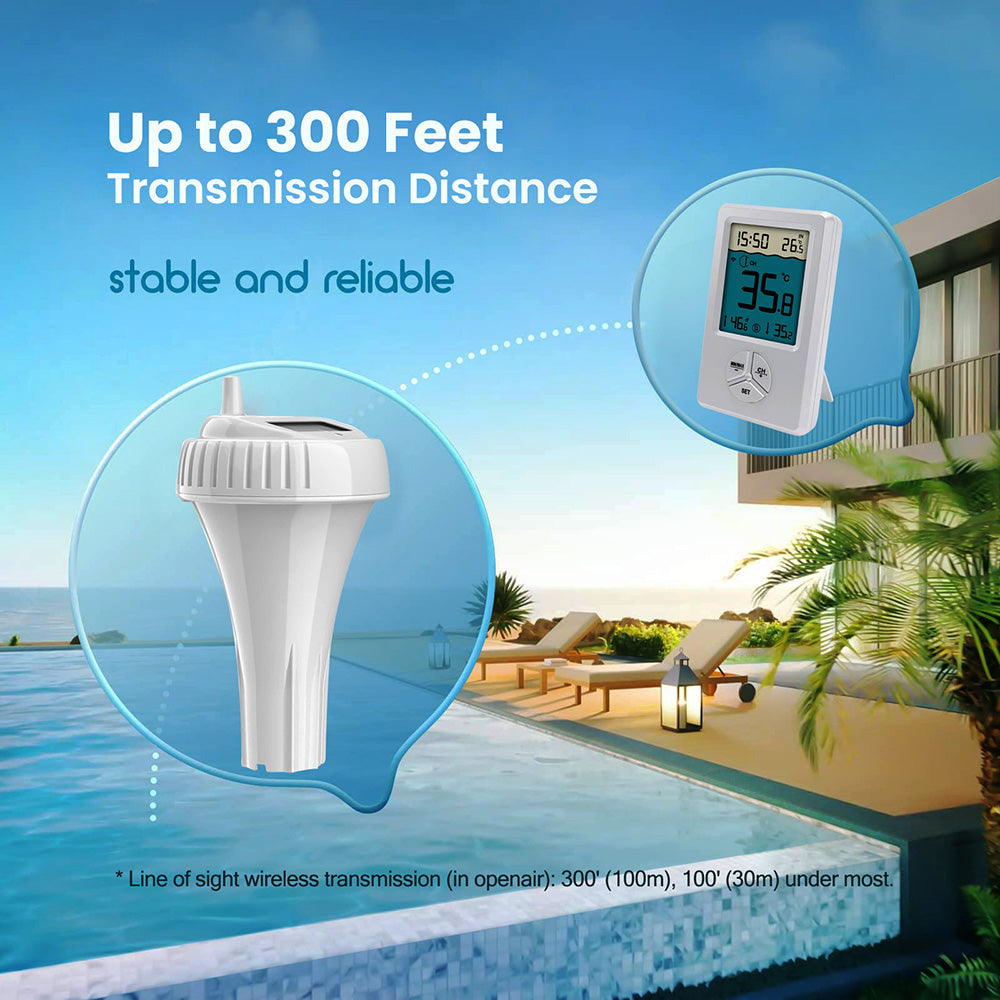 Digital Wireless Water Thermometer for Indoor and Outdoor Pools