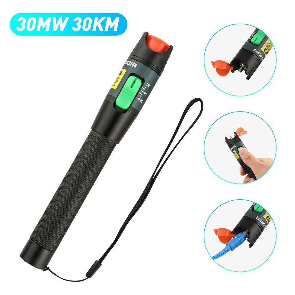 30mW 30Km Fiber Optic Test Pen Red Light Source