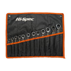 12Pcs 8-19mm Metric Ratchet Spanner Set Professional Ratchet Wrench Tool