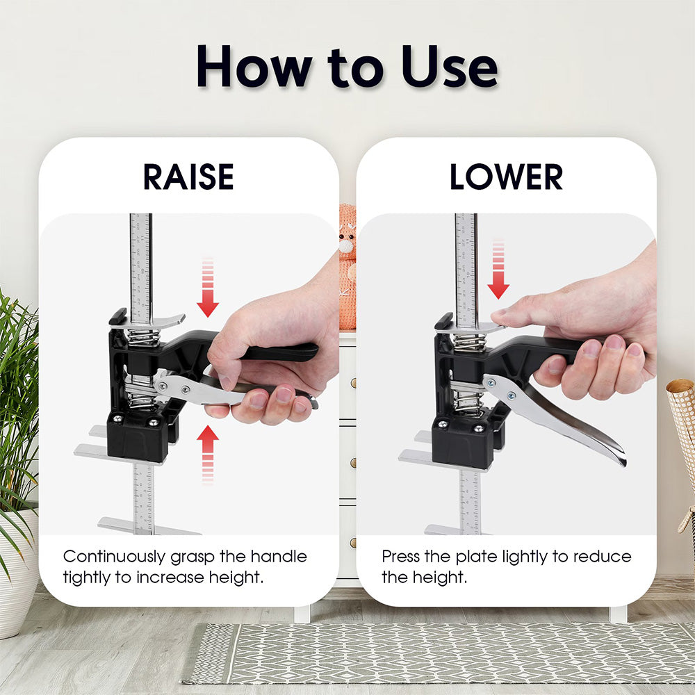 2 Pcs Labor Saving Arm Jack 120KG Furniture High Lifter Adjustable Height