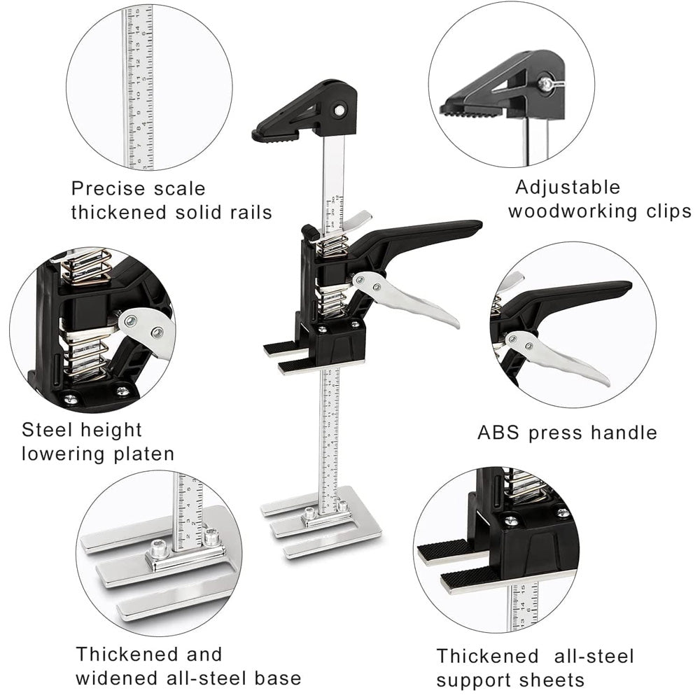 2 Pcs Labor Saving Arm Jack 120KG Furniture High Lifter Adjustable Height