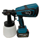 1000ML Electric Spray Gun Cordless Paint Sprayer &nbsp;Airbrush 5 Nozzle 2 Battery