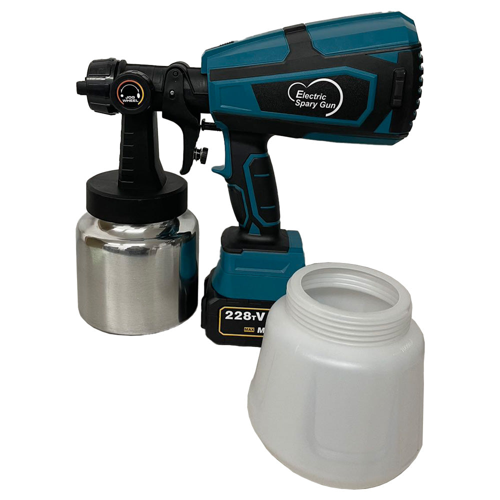 1000ML Electric Spray Gun Cordless Paint Sprayer &nbsp;Airbrush 5 Nozzle 2 Battery
