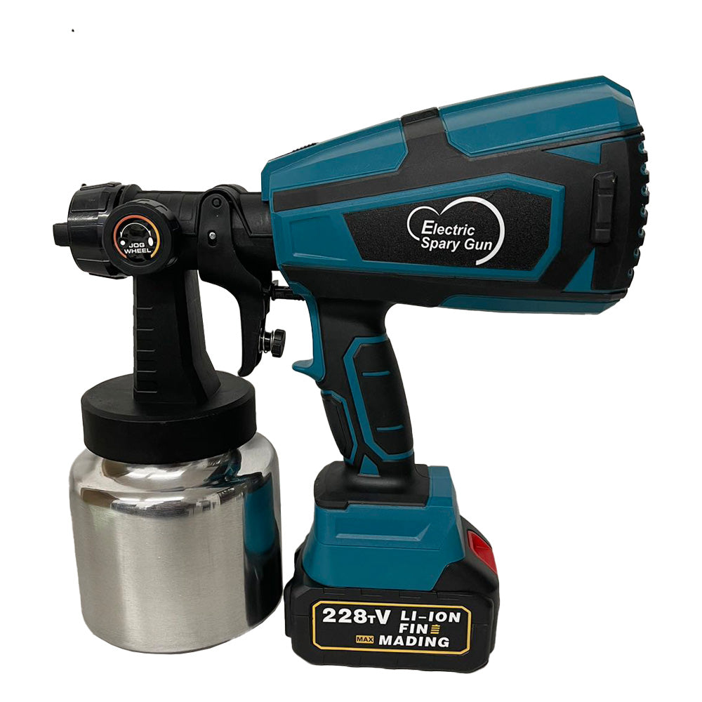 1000ML Electric Spray Gun Cordless Paint Sprayer &nbsp;Airbrush 5 Nozzle 2 Battery