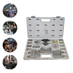 60 Pcs Master Tap and Die Set SAE Metric Threading Rethreading Tool Kit