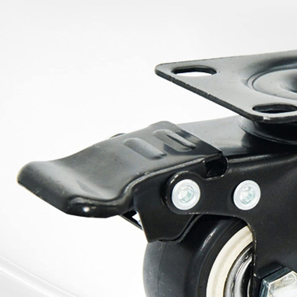 4 pcs 1.5" Heavy Duty Swivel Caster Wheels Brake Swivel Wheels