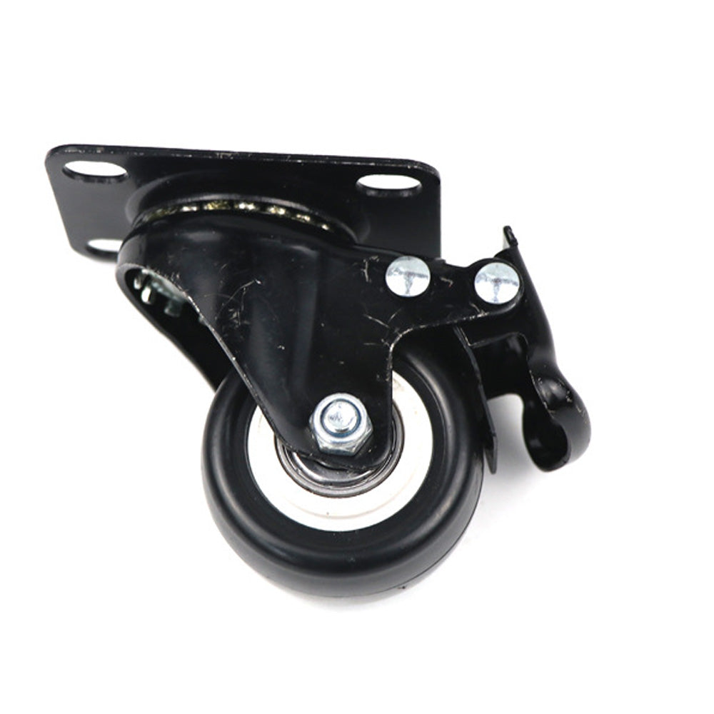 4 pcs 1.5" Heavy Duty Swivel Caster Wheels Brake Swivel Wheels
